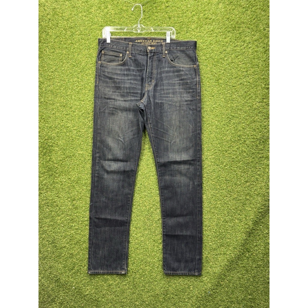 American Eagle Jeans Mens 34x34 Original Taper Leg Next Level AirFlex Dark Wash
